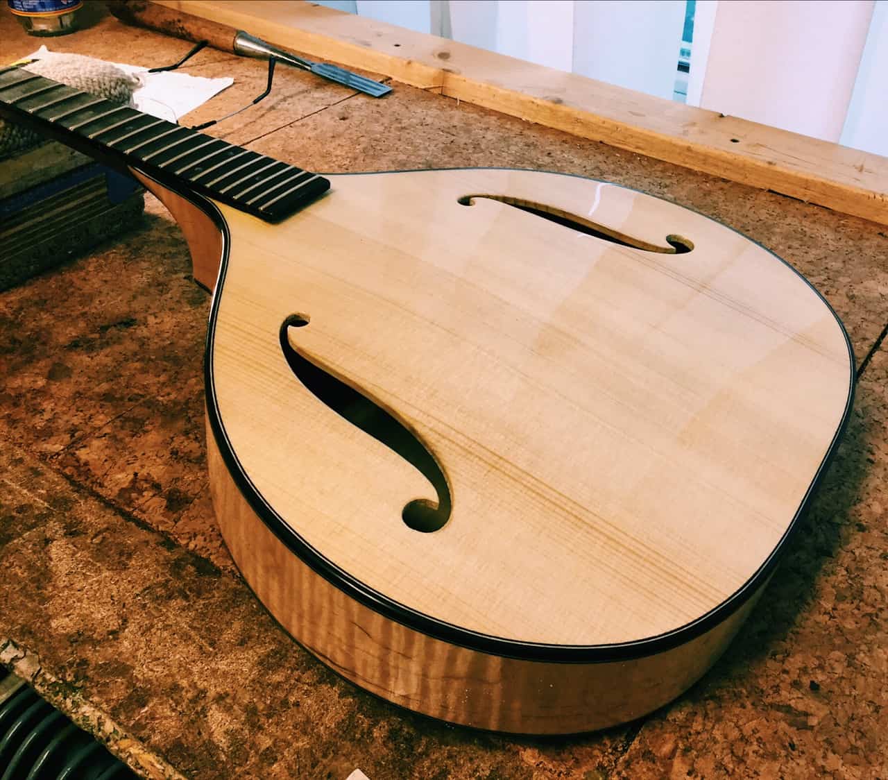 Celtic mandolins, an Irish bouzouki, a guitar bouzouki.... NK Forster